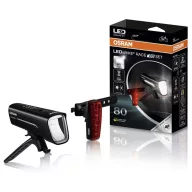   Osram Automotive RACE 80 SET Kerékpár világítás készlet LED Akkuról üzemeltetett Fekete