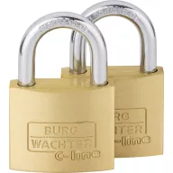   Burg Wächter 2er Set Quadro 222 40 SB Függő lakat Egyidőben záródó Sárgaréz Kulcsos zár