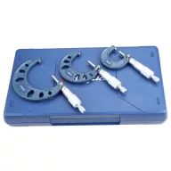   Dasqua 4111-8206 Mikrométer készlet Referenciamérettel 0 - 75 mm DIN 863