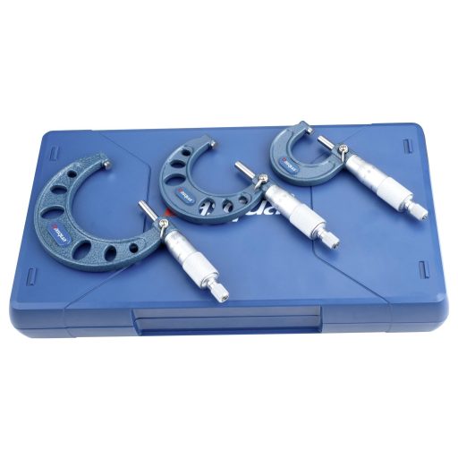 Dasqua 4111-8206 Mikrométer készlet Referenciamérettel 0 - 75 mm DIN 863