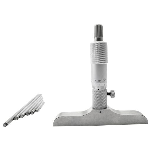 Dasqua 4611-8125 Mélység mikrométer Referenciamérettel 0 - 150 mm DIN 863