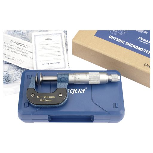Dasqua 4111-8102 Tárcsa mikrométer Referenciamérettel 0 - 25 mm DIN 863