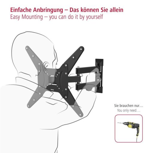 Hama TV fali tartó 81,3 cm (32) - 165,1 cm (65) Dönthető + forgatható