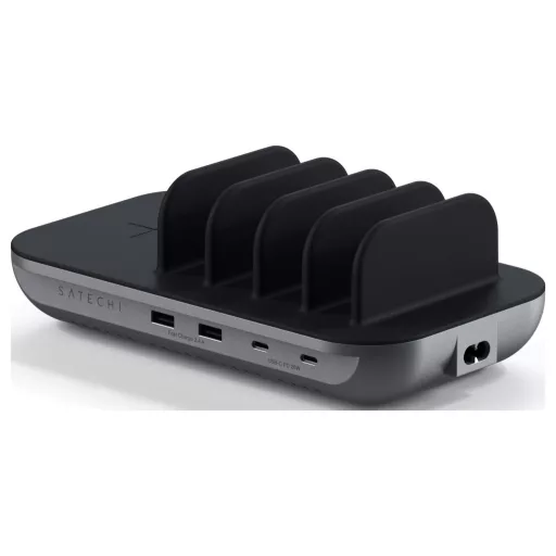 Satechi indukciós akkutöltő ST-WCS5PM-EU ST-WCS5PM-EU Fekete, Ezüst