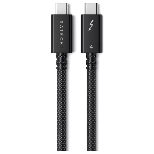 Satechi Thunderbolt™ kábel Thunderbolt™ 4 USB-C® 1.00 m Fekete, Ezüst ST-YTB100K