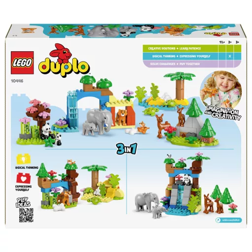 LEGO® DUPLO® 10446 Vadon élő családok 3 az 1-ben szett