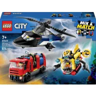   LEGO® CITY 60462 Kombinációs készlet helikopterrel, tűzoltóautóval és tengeralattjáróval