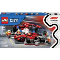   LEGO® CITY 60443 F1® boxkiállás bokszszemélyzettel és Ferrari gyorshajtóval