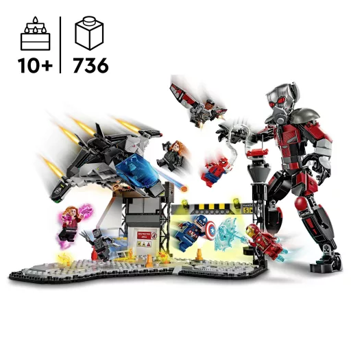 LEGO® MARVEL SUPER HEROES 76314 Amerika Kapitány: Polgárháborús akciópárbaj