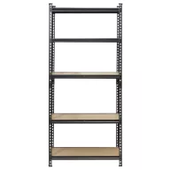   TOOLCRAFT TO-9919458 Nagy teherbírású polc 120 kg (Sz x Ma x Mé) 800 x 1800 x 400 mm Fém, Kemény szál Antracit/fekete