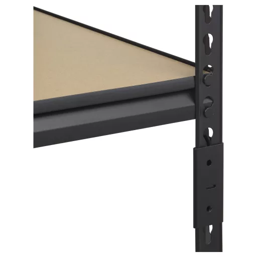TOOLCRAFT TO-9919458 Nagy teherbírású polc 120 kg (Sz x Ma x Mé) 800 x 1800 x 400 mm Fém, Kemény szál Antracit/fekete
