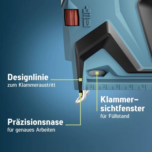 Novus Tools J-551 031-0374 Akkus tűzőgép Kapocs típus 11-es típus, 53F típus Kapocs hosszúság 6 - 14 mm akku nélkül, töltő nélkül