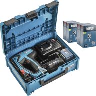   Novus Tools J-551 031-0376 Akkus tűzőgép Kapocs típus 11-es típus, 53F típus Kapocs hosszúság 6 - 14 mm akkuval, Töltővel, Hordtáskával