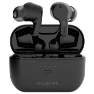   Creative Zen Air Pro In Ear fejhallgató Bluetooth® Fehér Izzadásálló, Vízálló, Elemtöltés kijelzés, Töltő- dokkoló állomással