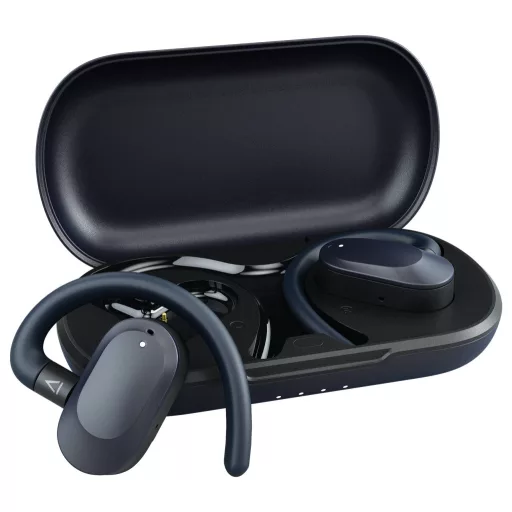 Creative Outlier GO TWS On Ear headset Bluetooth® Stereo Fekete Izzadásálló, Vízálló, Elemtöltés kijelzés, Töltő- dokkoló állomással