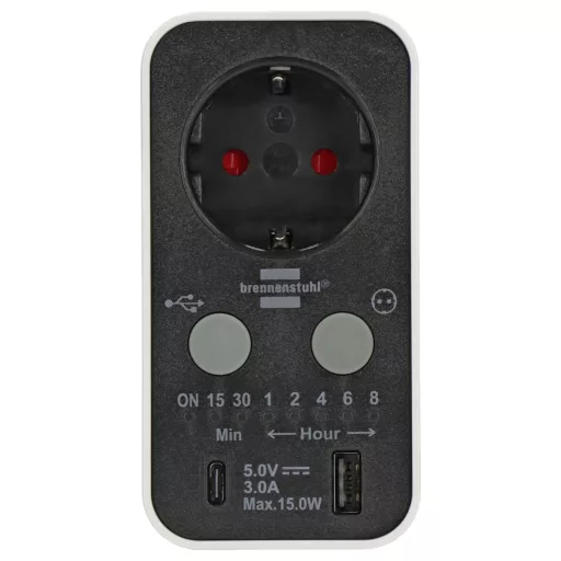 Brennenstuhl 1506180 Dugalj időzítő Digitális 3000 W IP20