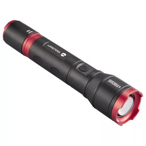 TOOLCRAFT Kézilámpa Li-ion akkuk, vagy elemes működés Állítható, Beállítható pontnagyság, Stroboszkóp üzemmóddal, USB csatlakozóval 1200 lm 6.5 óra 340 g