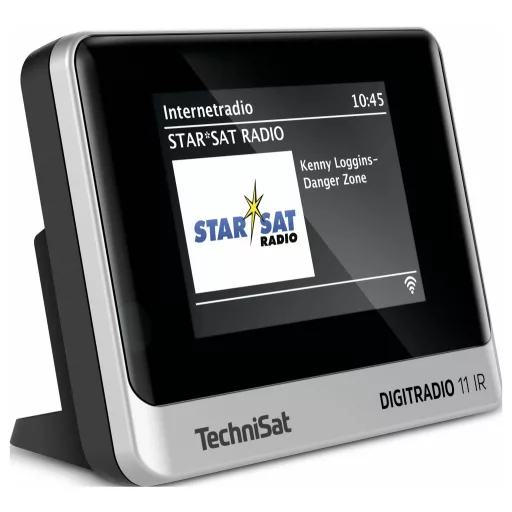 TechniSat DIGITRADIO 11 IR Asztali internetrádió DAB+, URH, Internet Bluetooth®, Internetrádió, DAB+, URH, WLAN Táviránytóval, Ébresztő funkció Fekete/ezüst