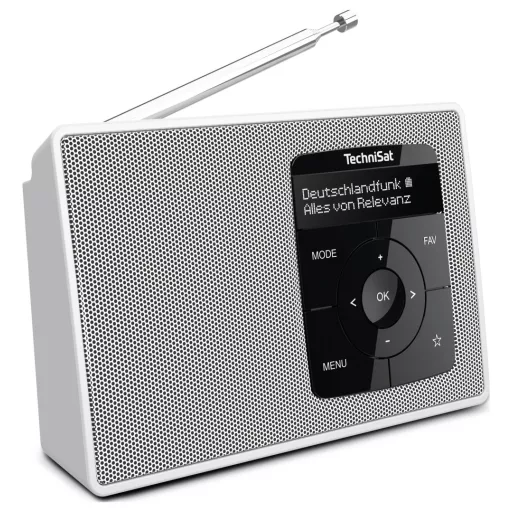 TechniSat DIGITRADIO 2 Asztali rádió DAB+, URH DAB+, URH, Bluetooth® Ébresztő funkció Fehér