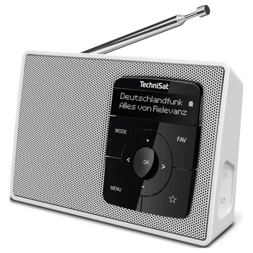 TechniSat DIGITRADIO 2 Asztali rádió DAB+, URH DAB+, URH, Bluetooth® Ébresztő funkció Fehér