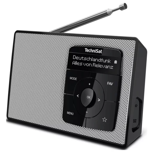 TechniSat DIGITRADIO 2 Asztali rádió DAB+, URH DAB+, URH, Bluetooth® Ébresztő funkció Fekete/fehér