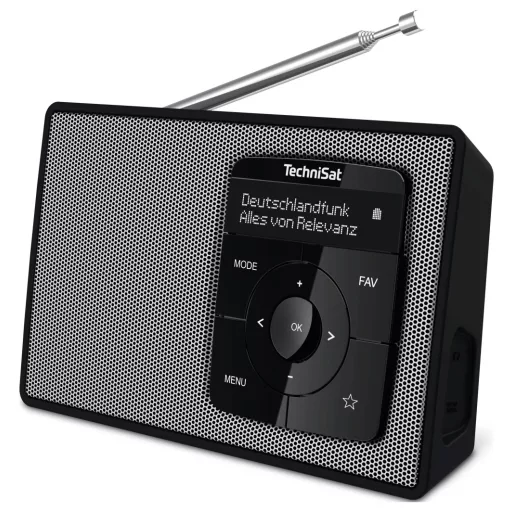 TechniSat DIGITRADIO 2 Asztali rádió DAB+, URH DAB+, URH, Bluetooth® Ébresztő funkció Fekete/ezüst