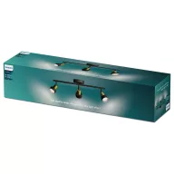   Philips Conduit 8720169299917 Mennyezeti fényszóró GU10 Fekete, Arany