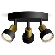   Philips Conduit 8720169299955 Mennyezeti fényszóró GU10 Fekete, Arany