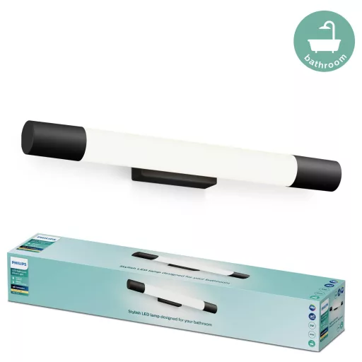 Philips Rover 8720169300170 LED-es fürdőszobai mennyezeti lámpa 5 W Melegfehér Fekete