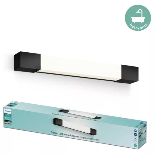 Philips Rover 8720169300255 LED-es fürdőszobai mennyezeti lámpa 5 W Melegfehér Fekete