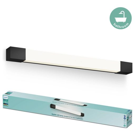 Philips Rover 8720169300293 LED-es fürdőszobai mennyezeti lámpa 10 W Melegfehér Fekete