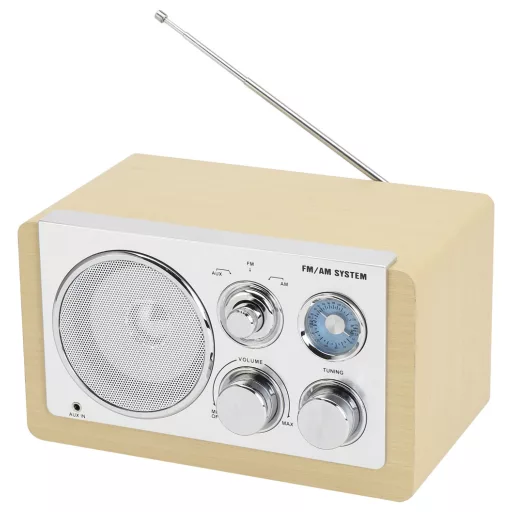 Denver TR-63LW Asztali rádió AM, FM AUX Fa (világos)