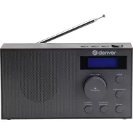   Denver DAB-51B Asztali rádió DAB+, DAB, FM USB, AUX Ébresztő funkció Fekete