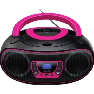   Denver TDB-212P CD-s rádió DAB+, DAB, FM AUX, USB, Bluetooth®, CD Fekete, Rózsaszín