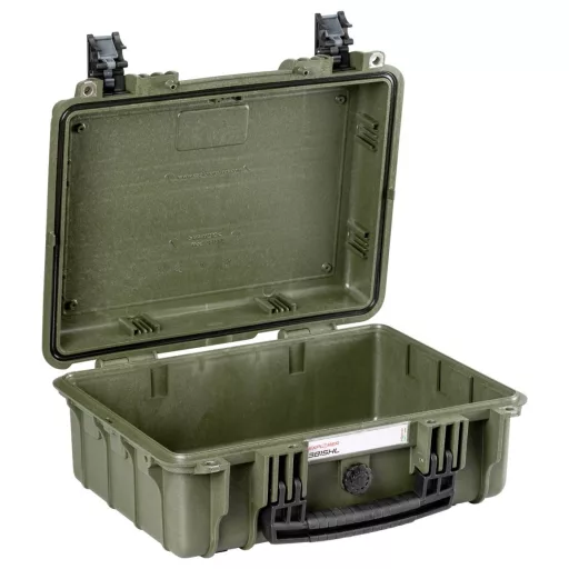 Explorer Cases Outdoor bőrönd 3815HL.G green with pick & pluck foam (Sz x Ma x Mé) 38 x 27 x 16 cm Olivazöld 3815HL.G