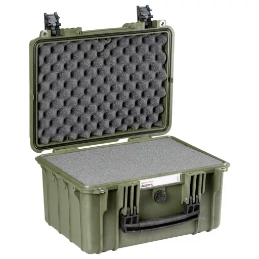 Explorer Cases Outdoor bőrönd 3823HL.G green with pick & pluck foam (Sz x Ma x Mé) 38 x 27 x 23 cm Olivazöld 3823HL.G