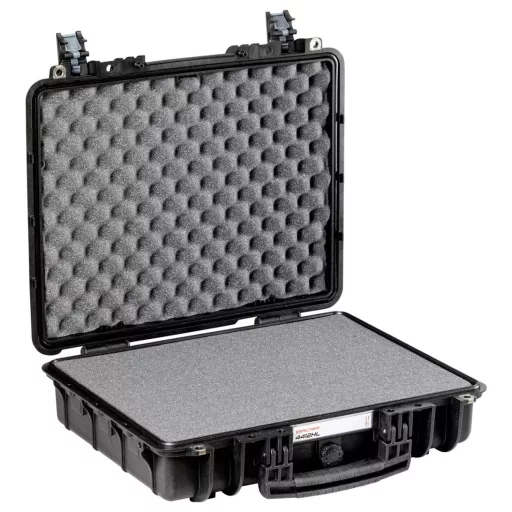 Explorer Cases Outdoor bőrönd 4412HL.B black with pick & pluck foam (Sz x Ma x Mé) 45 x 35 x 13 cm Fekete 4412HL.B