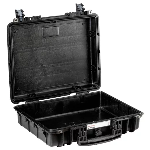 Explorer Cases Outdoor bőrönd 4412HL.B black with pick & pluck foam (Sz x Ma x Mé) 45 x 35 x 13 cm Fekete 4412HL.B