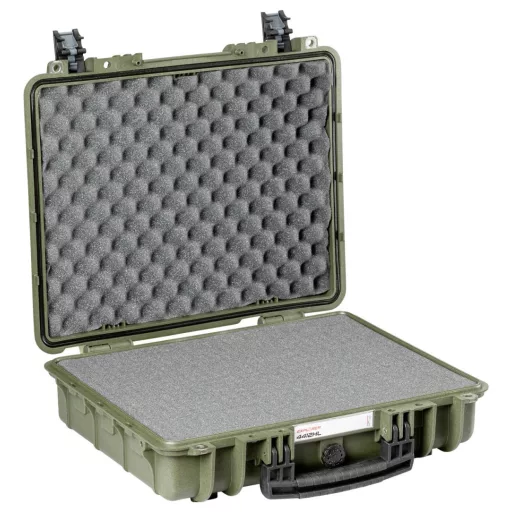 Explorer Cases Outdoor bőrönd 4412HL.G green with pick & pluck foam (Sz x Ma x Mé) 45 x 35 x 13 cm Olivazöld 4412HL.G