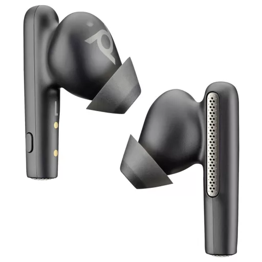 HP Poly Voyager Free 60+ In Ear headset Bluetooth® Stereo Fekete Noise Cancelling Headset, Indukció, Töltőtok, Mikrofon némítás, Hangerő szabályozás Számítógép