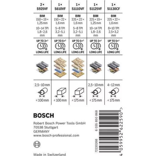 PRO Bontókés készlet, 6 darab. Bosch Accessories 2607011820