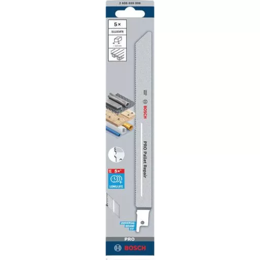 Bosch Accessories 2608659008 PRO Pallet Repair S1135VFR lap, 1,25 x 19 x 225 mm, 5 db. 5 db