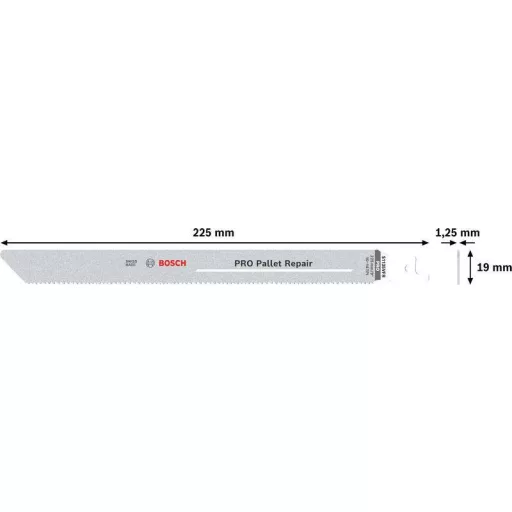 Bosch Accessories 2608659008 PRO Pallet Repair S1135VFR lap, 1,25 x 19 x 225 mm, 5 db. 5 db