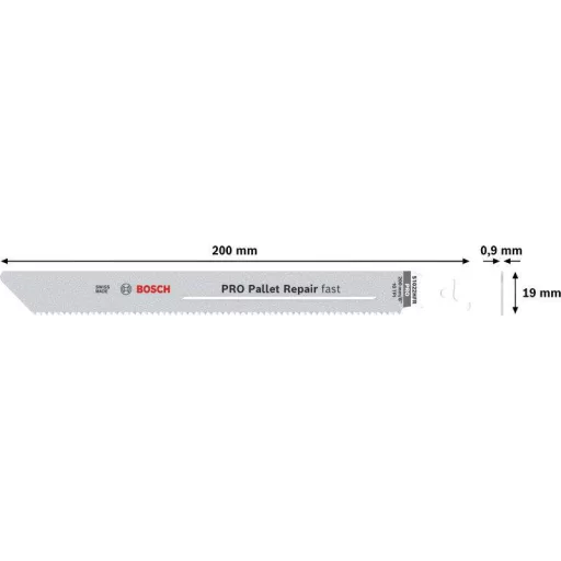 Bosch Accessories 2608659061 PRO Pallet Repair gyors S1022HFR lap, 0,9 x 19 x 200 mm 5 db