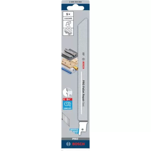 Bosch Accessories 2608659064 PRO Pallet Repair gyors S1122HFR lap, 0,9 x 19 x 225 mm 5 db