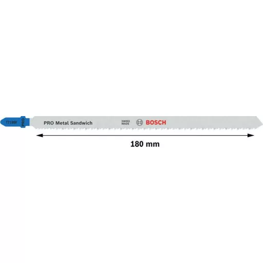 Bosch Accessories 2608655114 PRO Metal Sandwich T718BF szúrófűrészlap, 180 mm, 5 db. 5 db