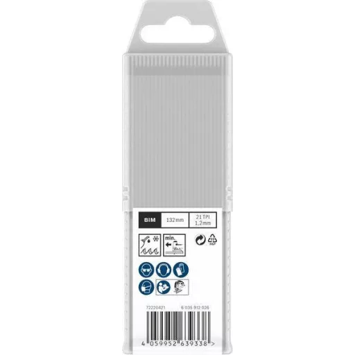 Bosch Accessories 2608655126 PRO Fém csövek és profilok T321AF szúrófűrészlap, 132 mm, 25 db. 25 db