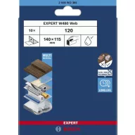   Bosch Accessories 2608902385 2608902385 Csiszolólap Szemcsézet 120 10 db