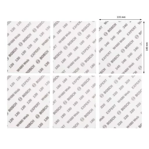 Bosch Accessories 2608902431 2608902431 Csiszolólap Szemcsézet 120, 180, 240, 320 1 db
