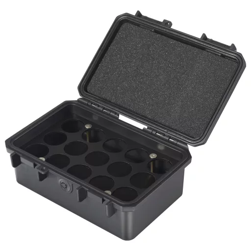 VOLTCRAFT Szabadtéri akku-/elem bőrönd Cellaszám: 15 baby (C típus) (H x Sz x Ma) 180 x 135 x 75 mm